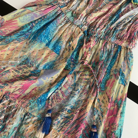 The “Radhi dress” in “splash” by Tolani. Size small. - Picture 10 of 13